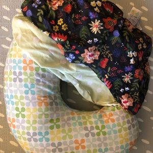 Boppy pillow with three covers